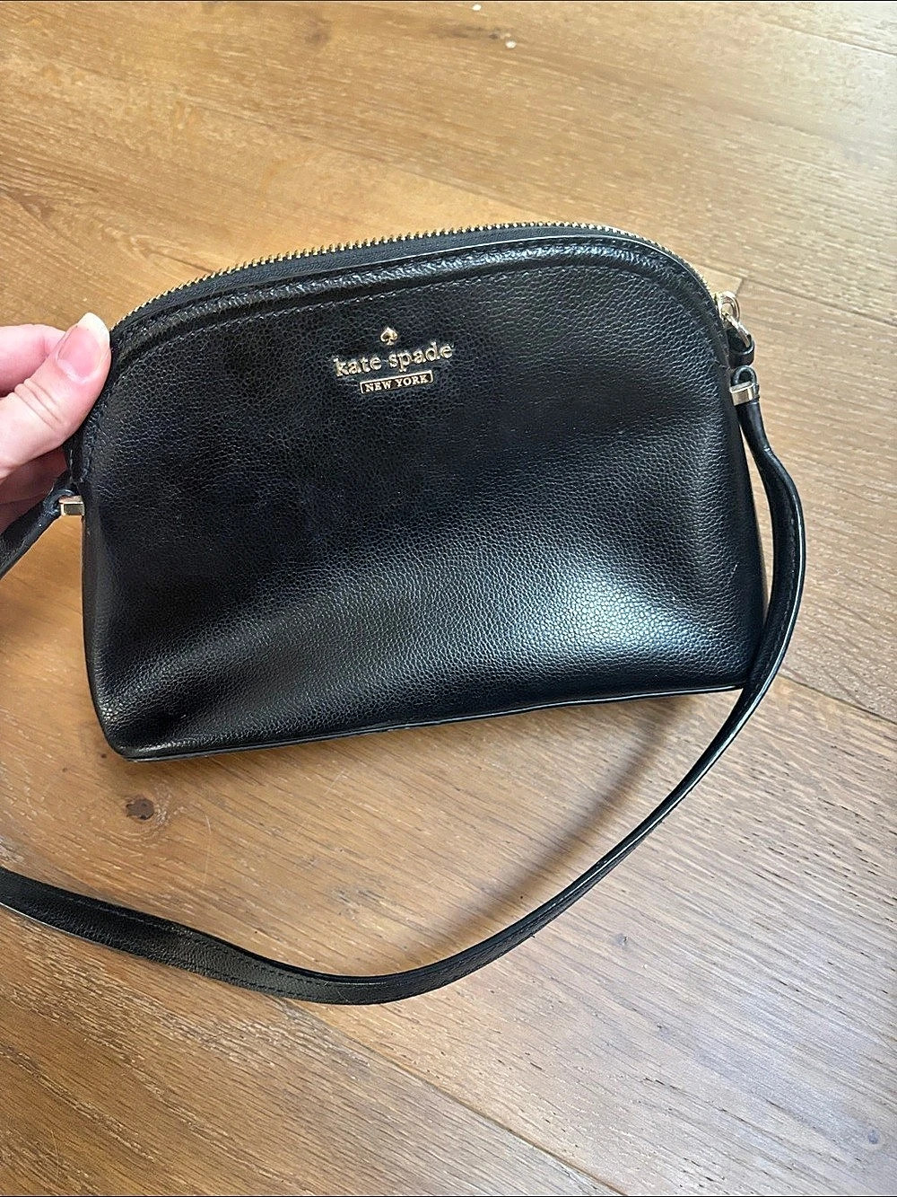 Kate Spade Sylvia Extra Large Dome Crossbody Black Bag